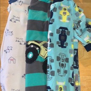 12m fleece sleepers